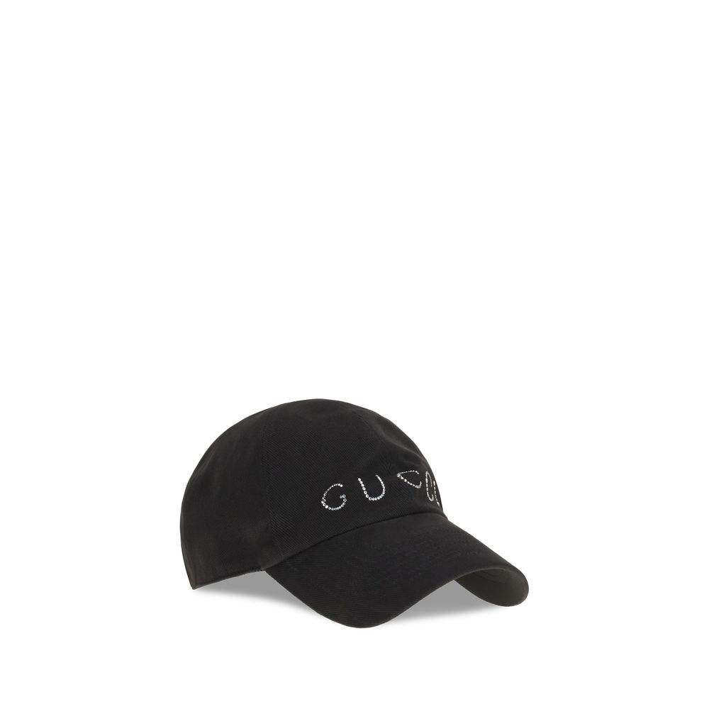 Gucci Black Cotton Cap (Baseball Hat)