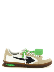 Off-White Multicolor Nylon Athletic Sneakers for Men