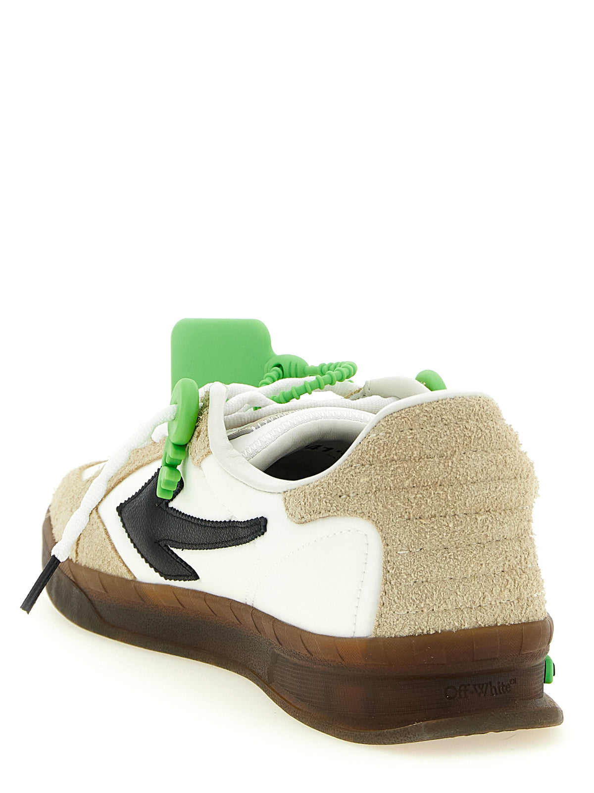 Off-White Multicolor Nylon Athletic Sneakers for Men