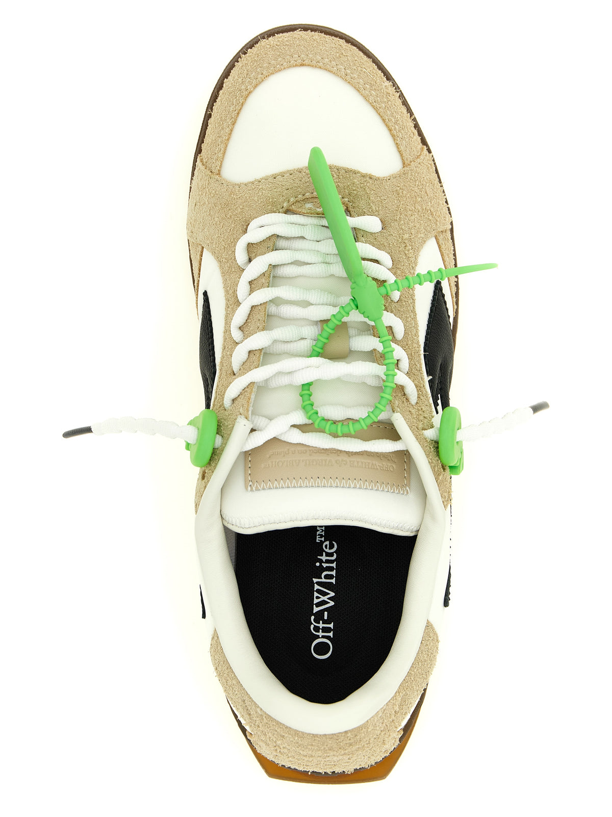 Off-White Multicolor Nylon Athletic Sneakers for Men