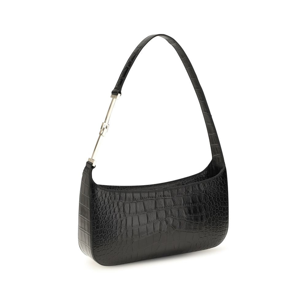 Tom Ford Black Calf Leather Bos Taurus Shoulder Bag for Women