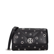 Tory Burch Black Leather Clutch Bag