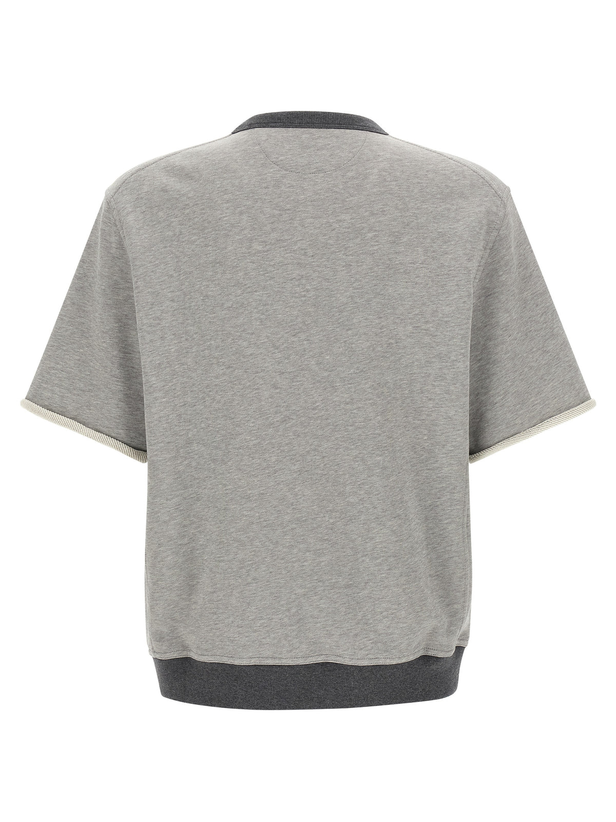 Brunello Cucinelli Gray Cotton Sweatshirt