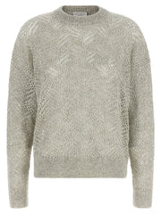 Brunello Cucinelli Gray Polyamide Cardigan