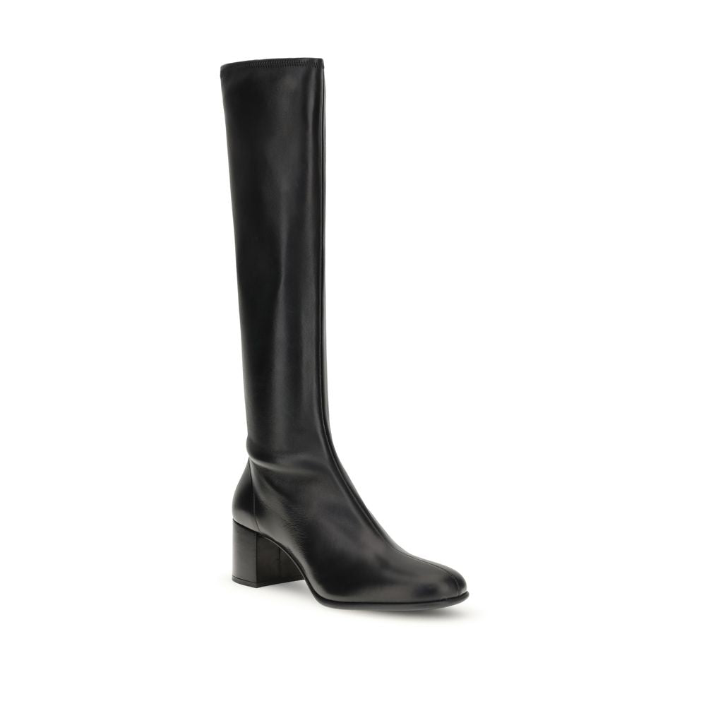 Prada Black Lamb Ovis Aries Ankle Boots for Women