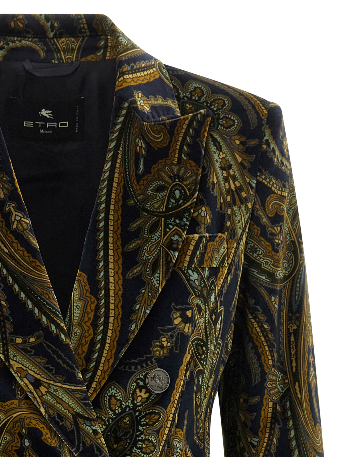 Etro Blue Cotton Blazer for Women