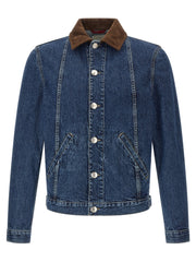 Brunello Cucinelli Blue Cotton Denim Jacket
