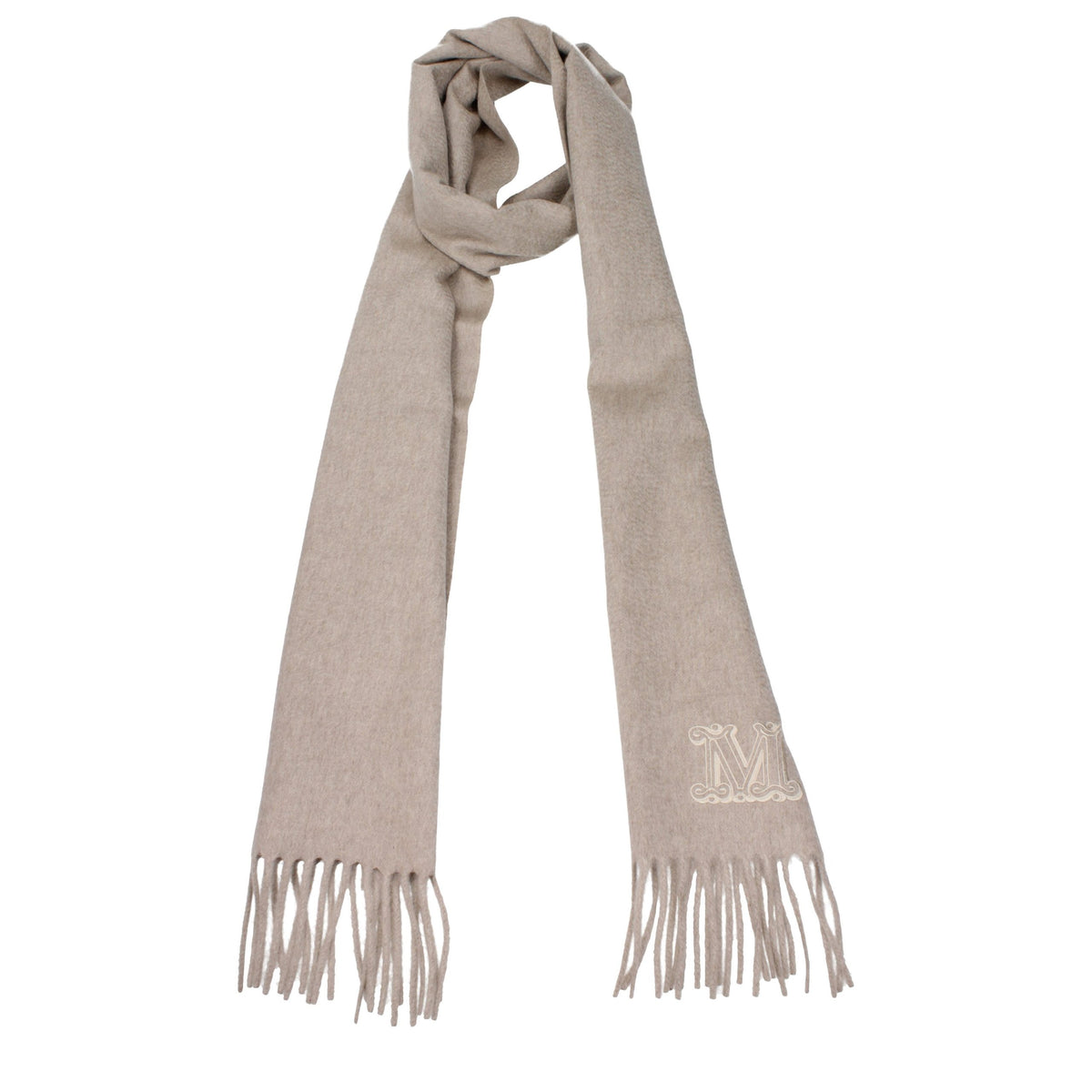 Max Mara Beige Cashmere Scarf for Women