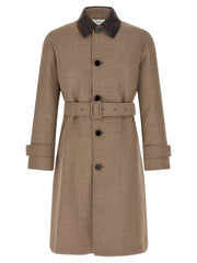 Lardini Beige Virgin Wool Coat