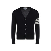 Thom Browne Blue Wool Oves Aries Cardigan