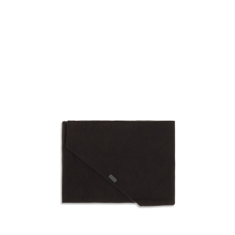 Brunello Cucinelli Brown Cashmere Scarf for Women