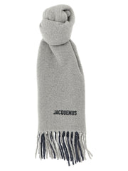 Jacquemus Gray Wool Scarf