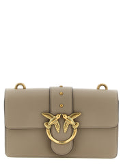 PINKO Gray Calfskin Crossbody Bag for Women