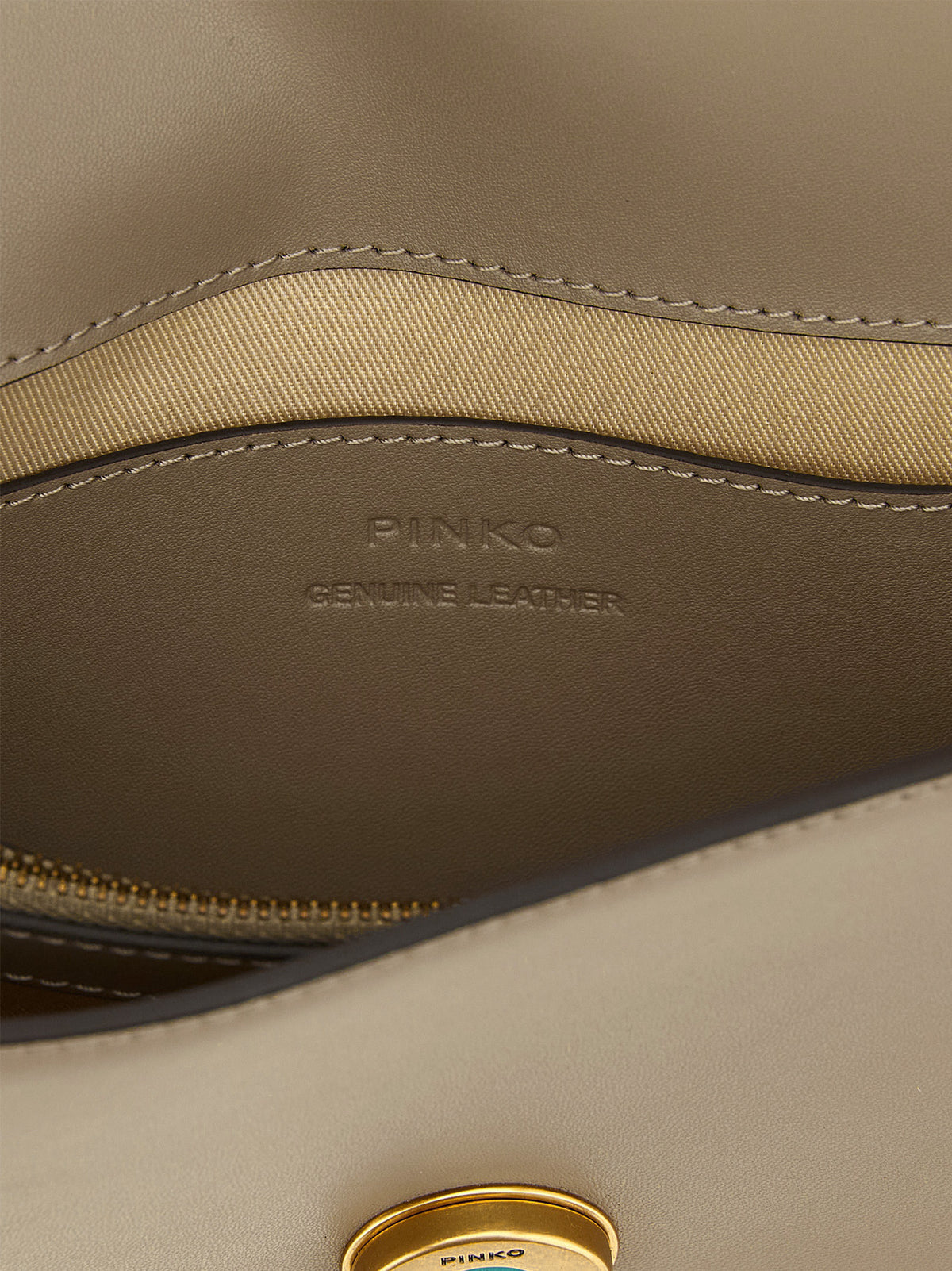 PINKO Gray Calfskin Crossbody Bag for Women