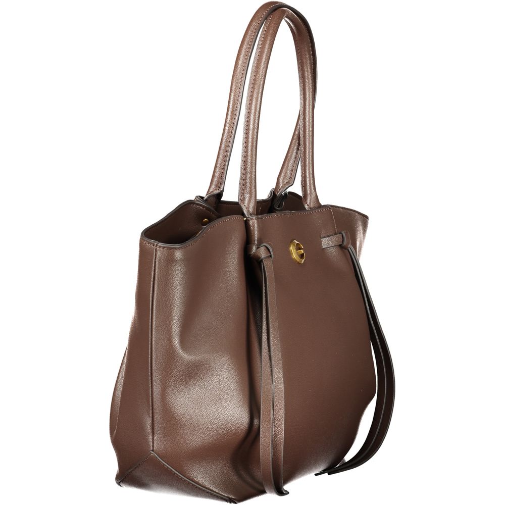 Guess Jeans Brown Polyethylene Handbag for Women