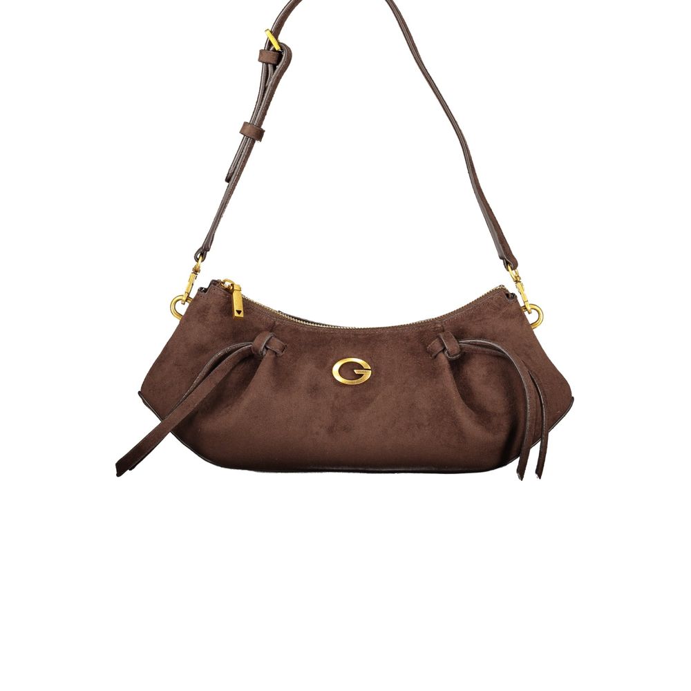 Guess Jeans Brown Polyester Handbag for Women