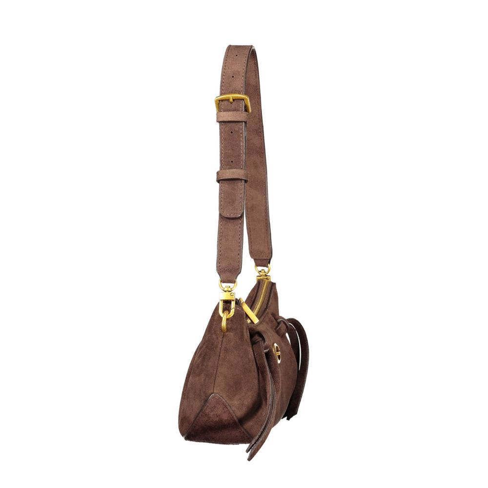Guess Jeans Brown Polyester Handbag for Women