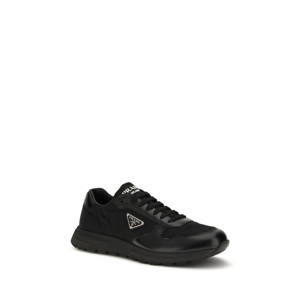 Prada Black Recycled Polyamide Athletic Sneakers for Men