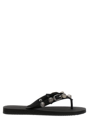 Balenciaga Black Rubber Slides