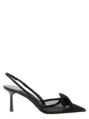 Prada Black Polyamide Mid Heel Pumps