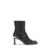 Alexander McQueen Black Lamb Leather Ankle Boots
