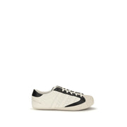 Y-3 White Calf Leather Bos Taurus Low Top Sneakers for Men