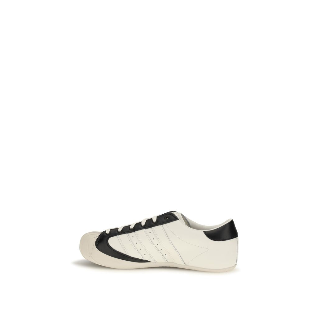 Y-3 White Calf Leather Bos Taurus Low Top Sneakers for Men