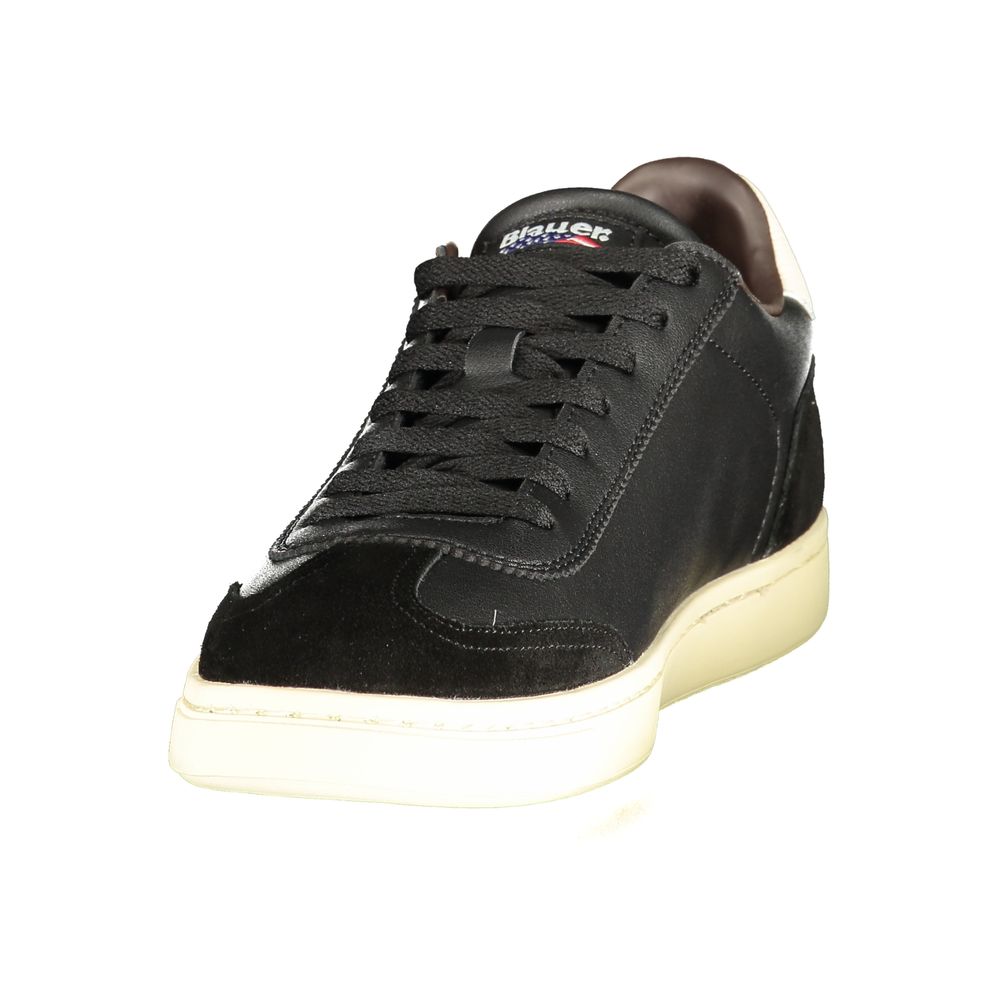 Blauer Black Polyester Athletic Sneakers for Men
