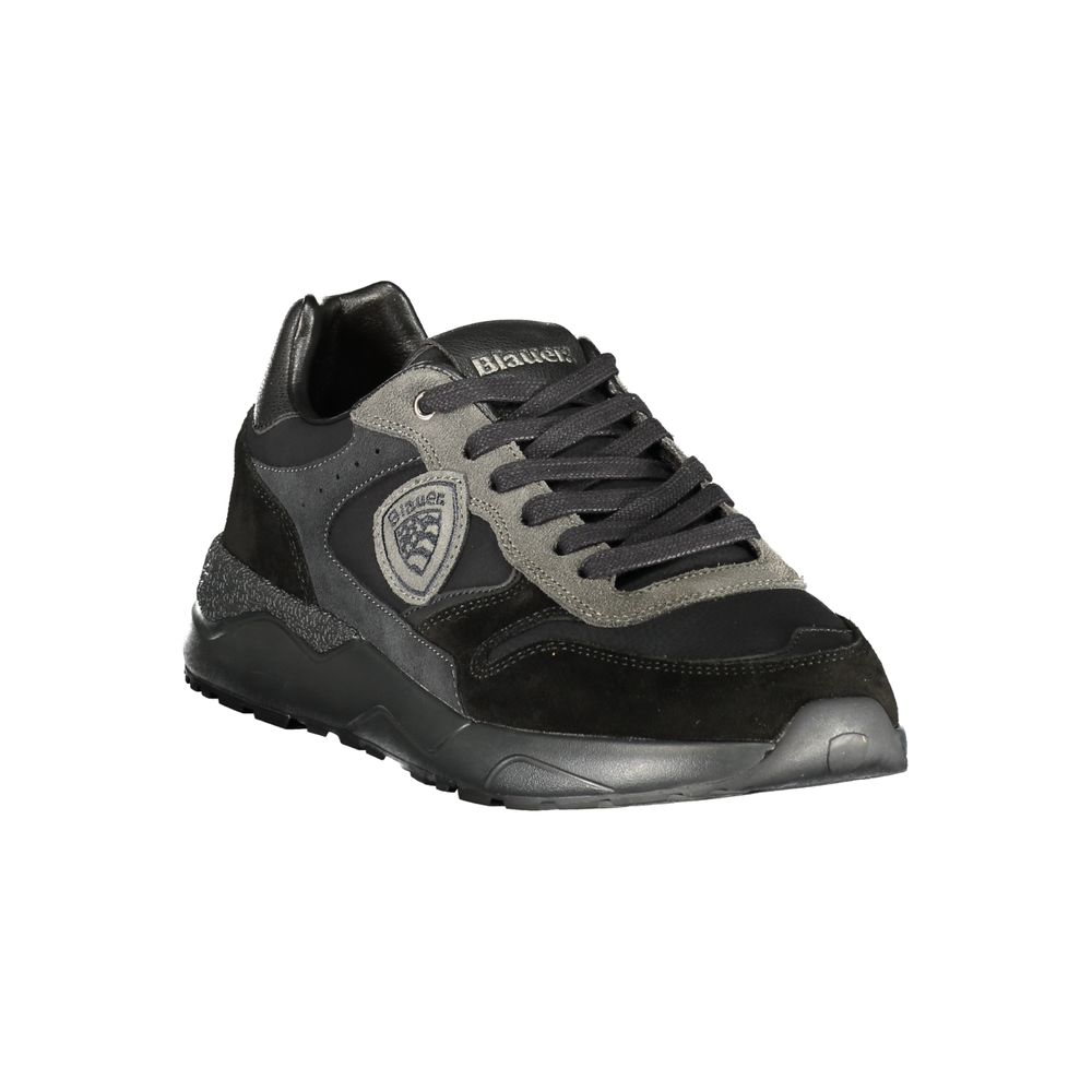 Blauer Black Polyester Athletic Sneakers for Men
