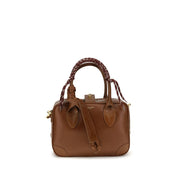 Golden Goose Brown Calf Leather Bos Taurus Handbag for Women