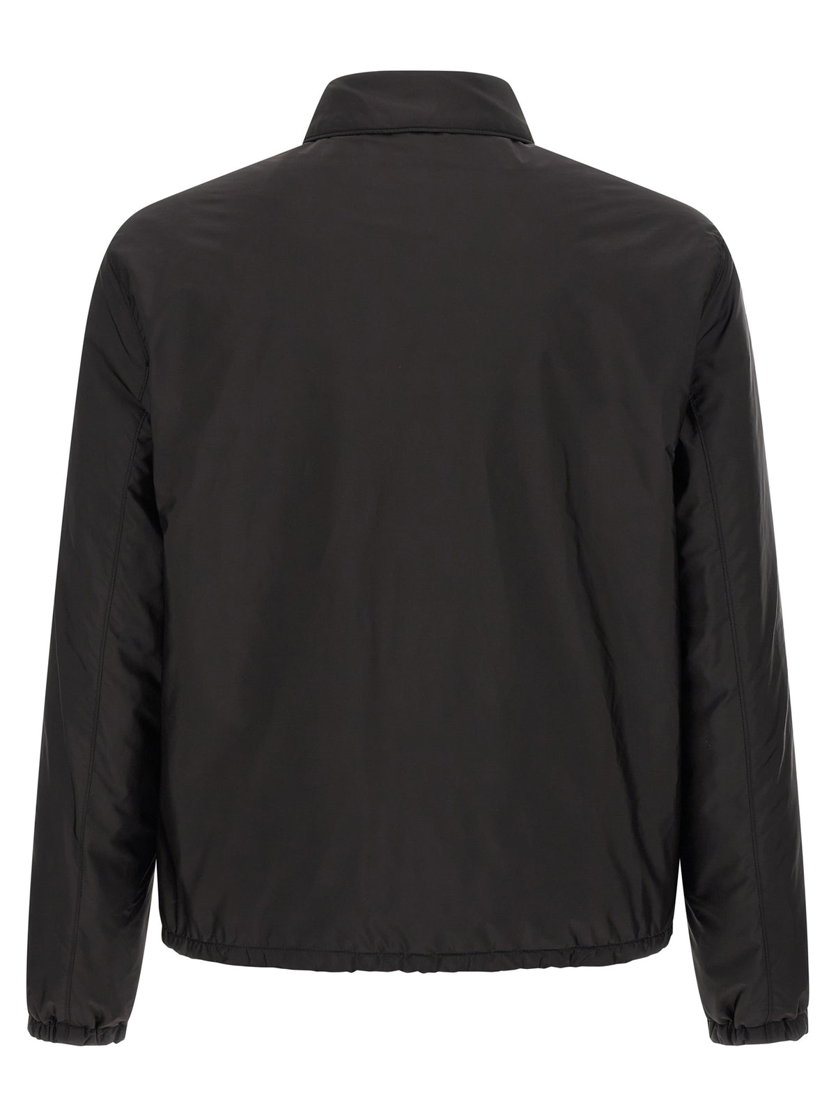 Prada Black Recycled Polyamide Full-Length Jacket for Men