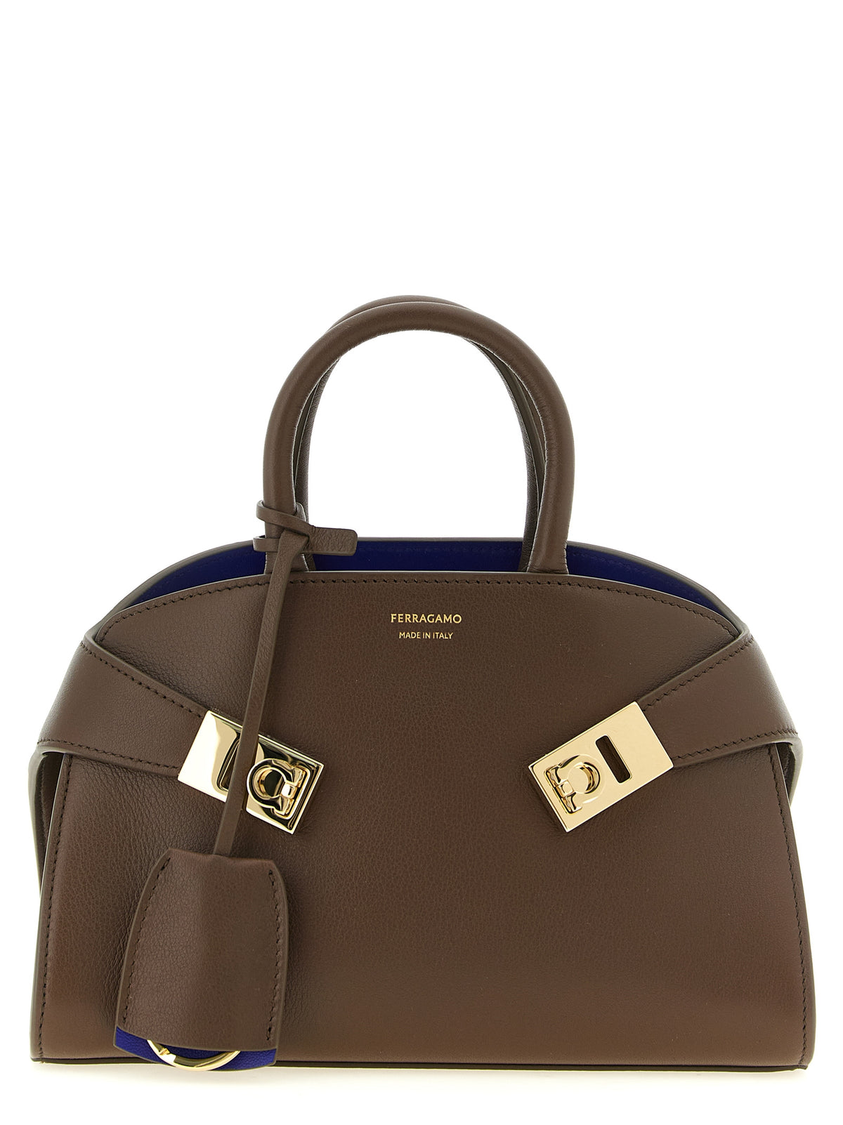 Ferragamo Brown Calfskin Handbag for Women