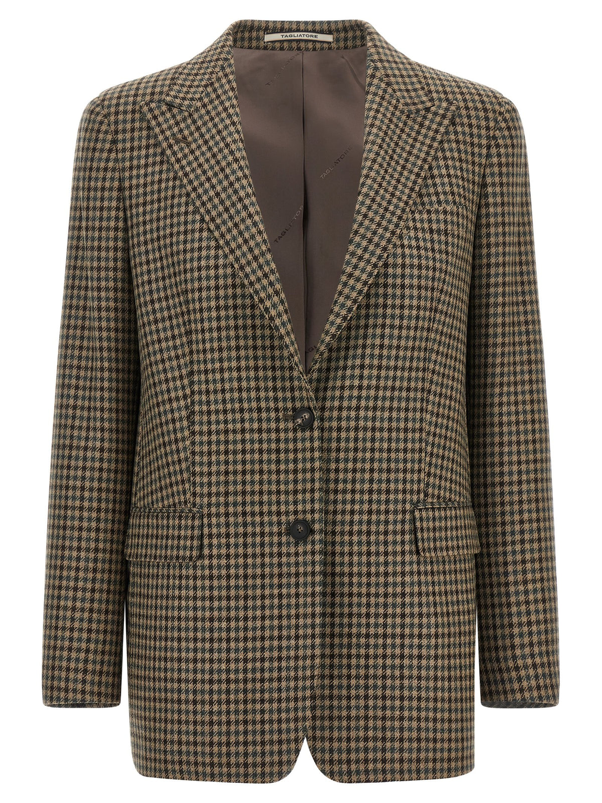 Tagliatore Brown Virgin Wool Blazer for Women