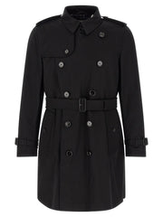 Burberry Black Cotton Coat
