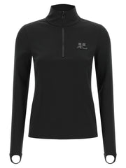 Courrèges Black Polyamide Cardigan