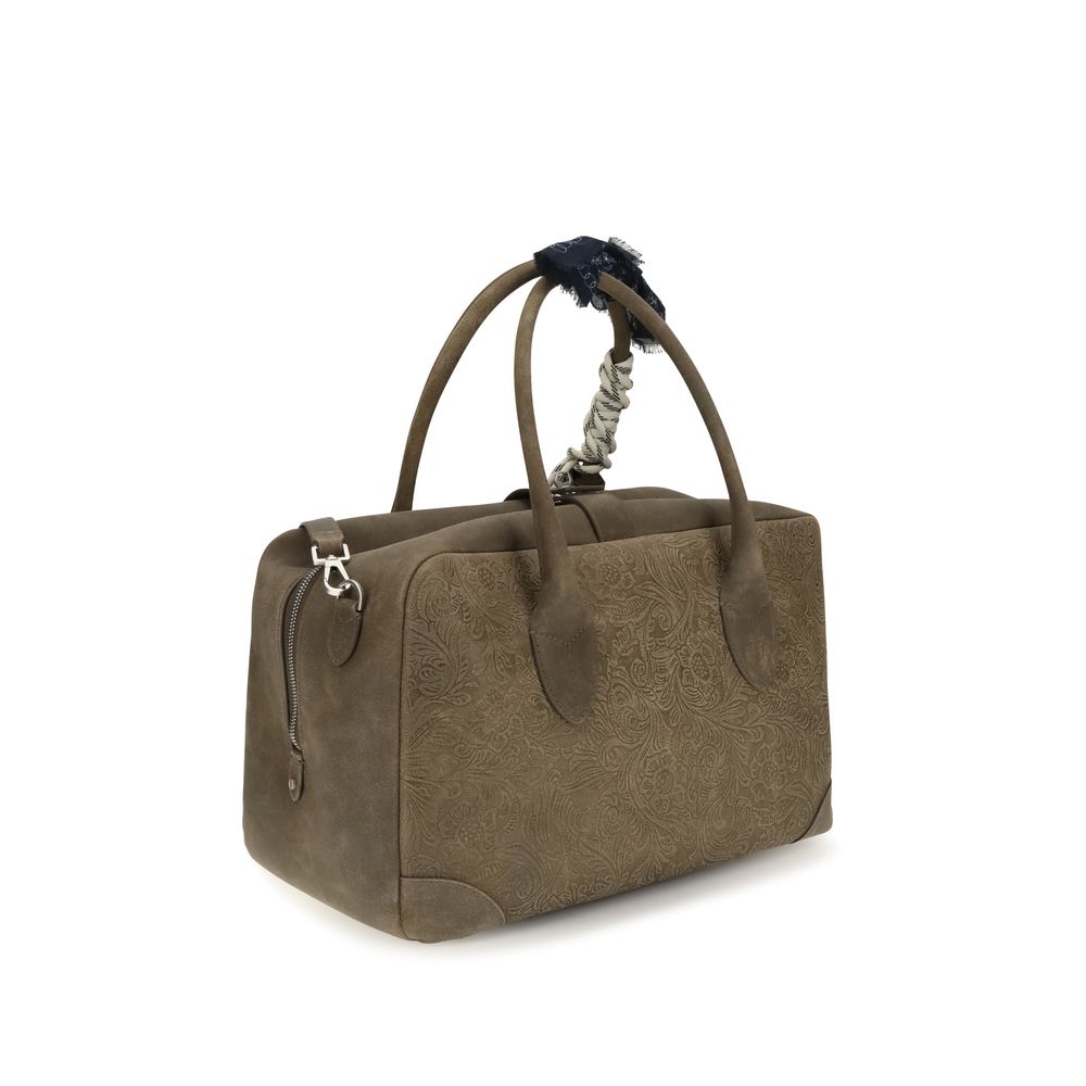 Golden Goose Brown Calf Leather Bos Taurus Handbag for Women