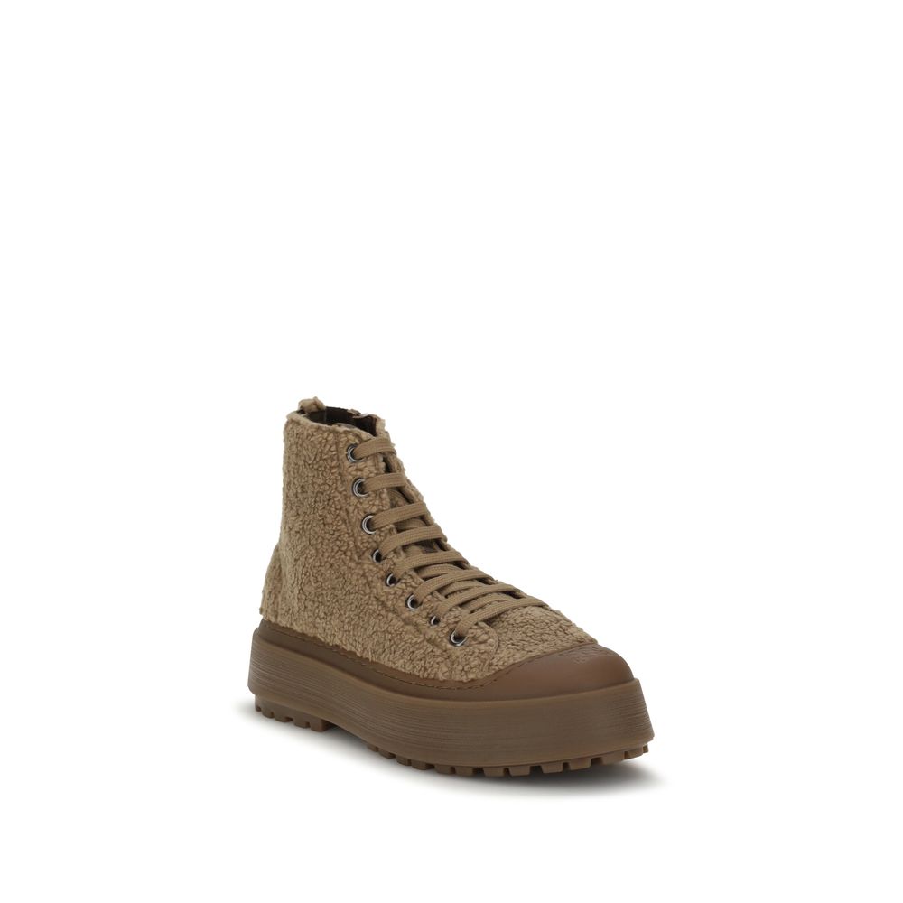 Casadei Brown Polyester Athletic Sneakers for Women
