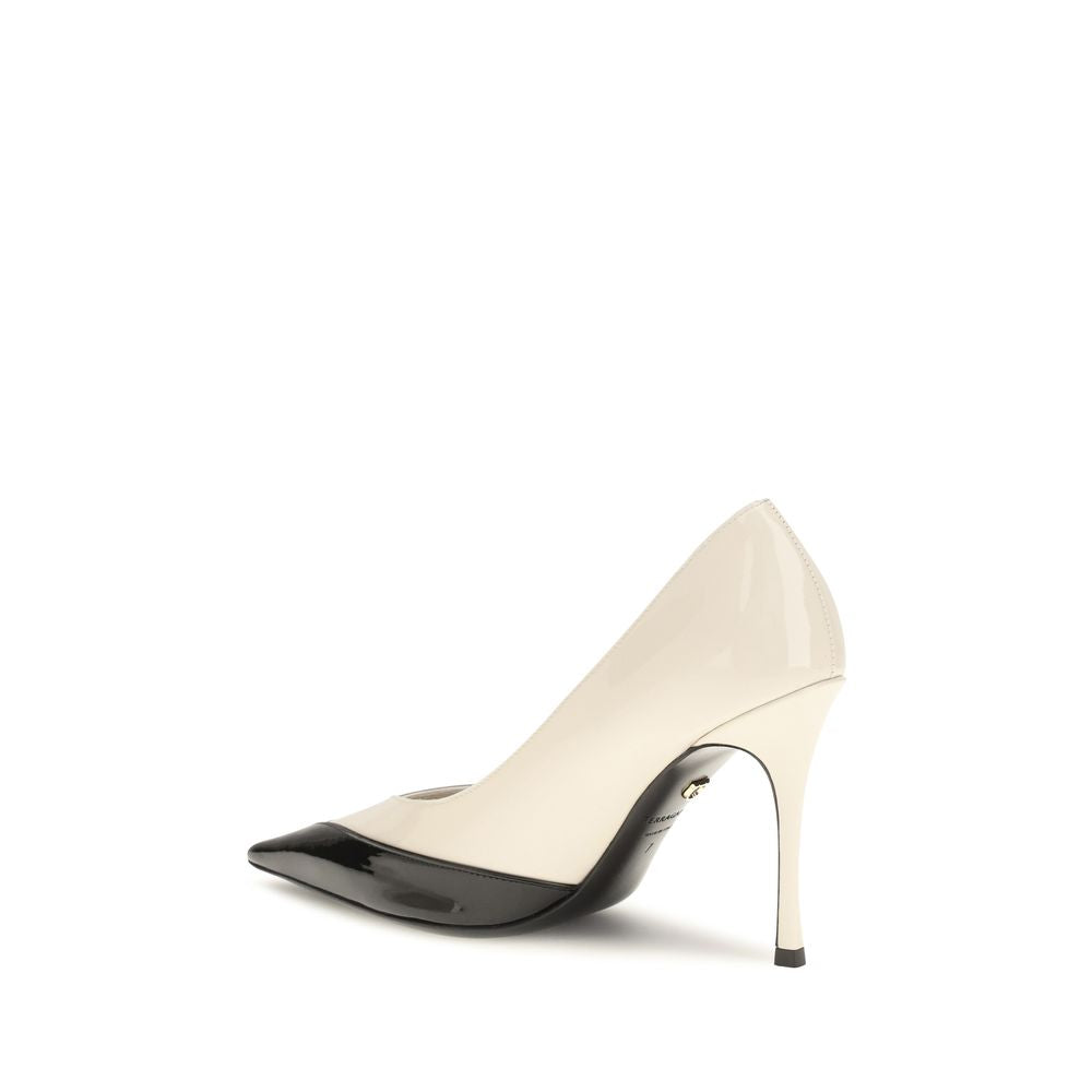 Ferragamo Multicolor Calf Leather Bos Taurus High Heel Pumps for Women