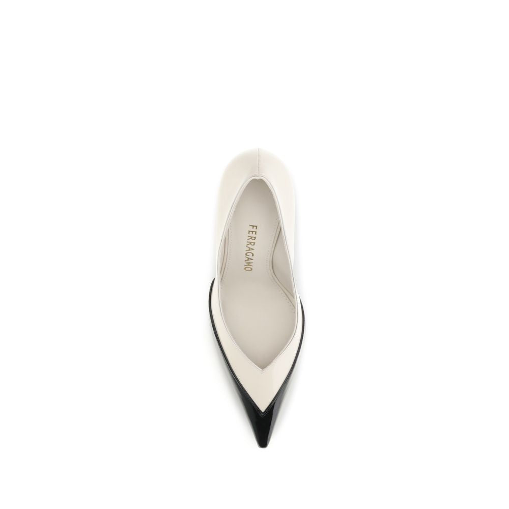 Ferragamo Multicolor Calf Leather Bos Taurus High Heel Pumps for Women