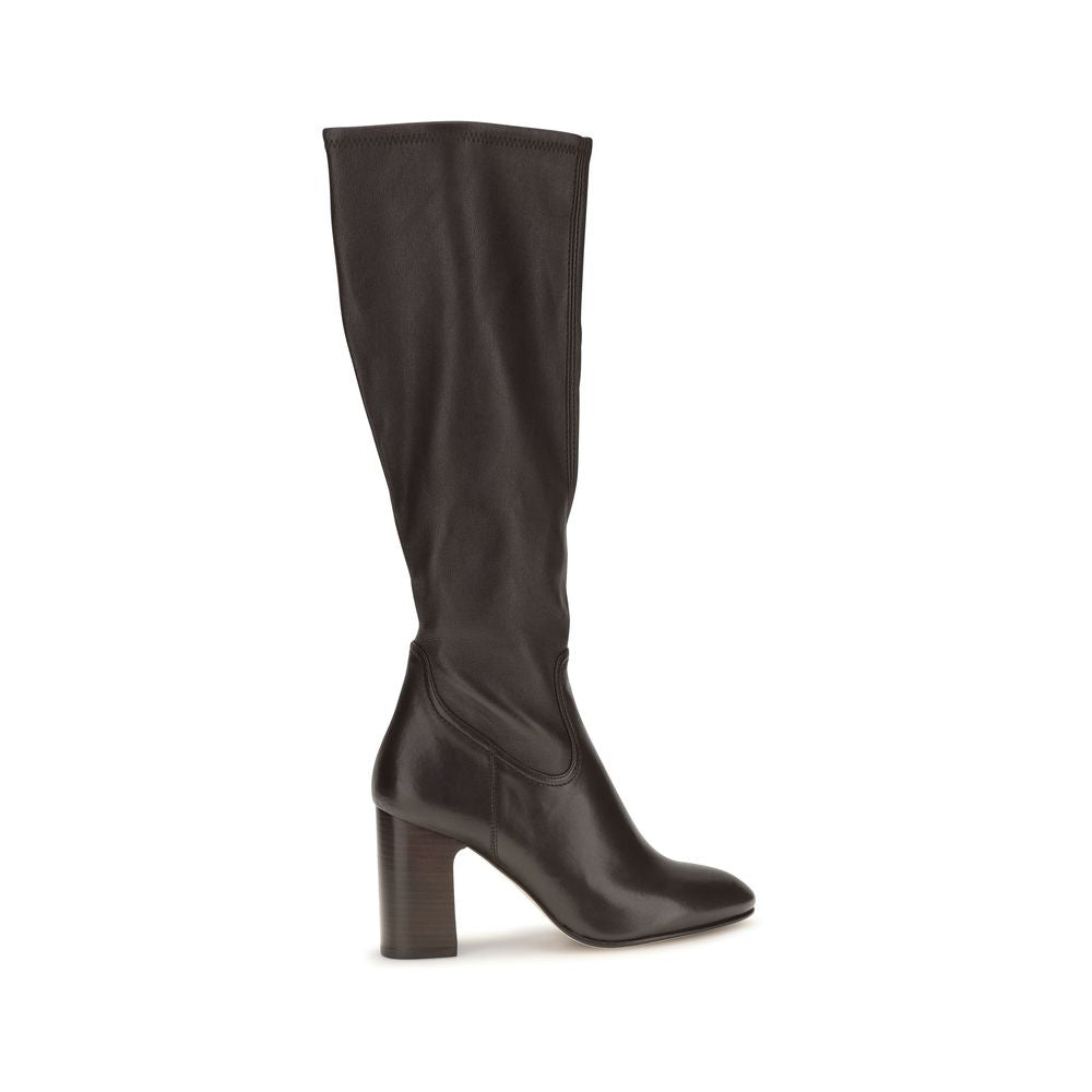 Stuart Weitzman Black Calf Leather Bos Taurus High Heel Boots for Women