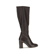 Stuart Weitzman Black Calf Leather Bos Taurus High Heel Boots for Women