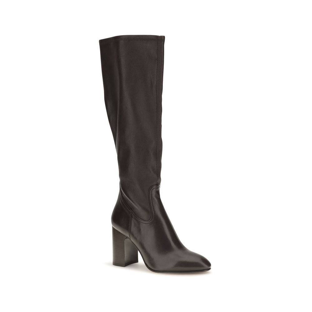 Stuart Weitzman Black Calf Leather Bos Taurus High Heel Boots for Women