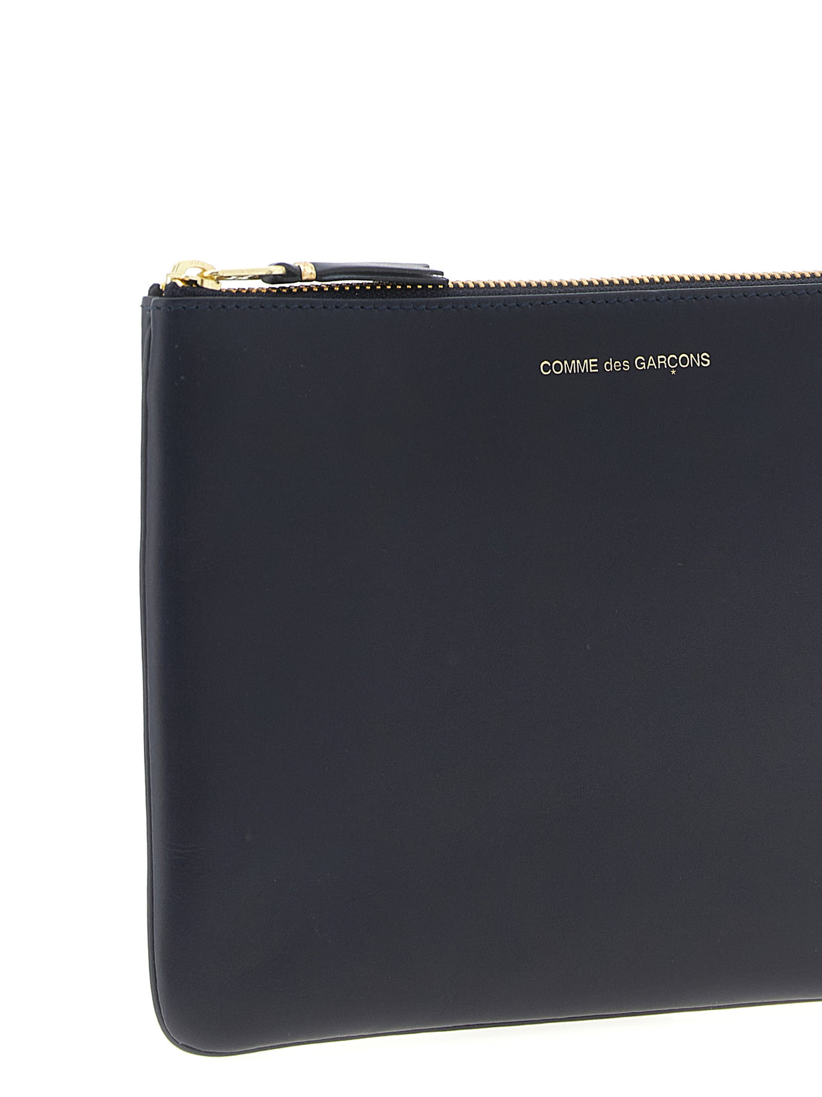 Comme des Garçons Blue Cowhide Cardholder for Unisex