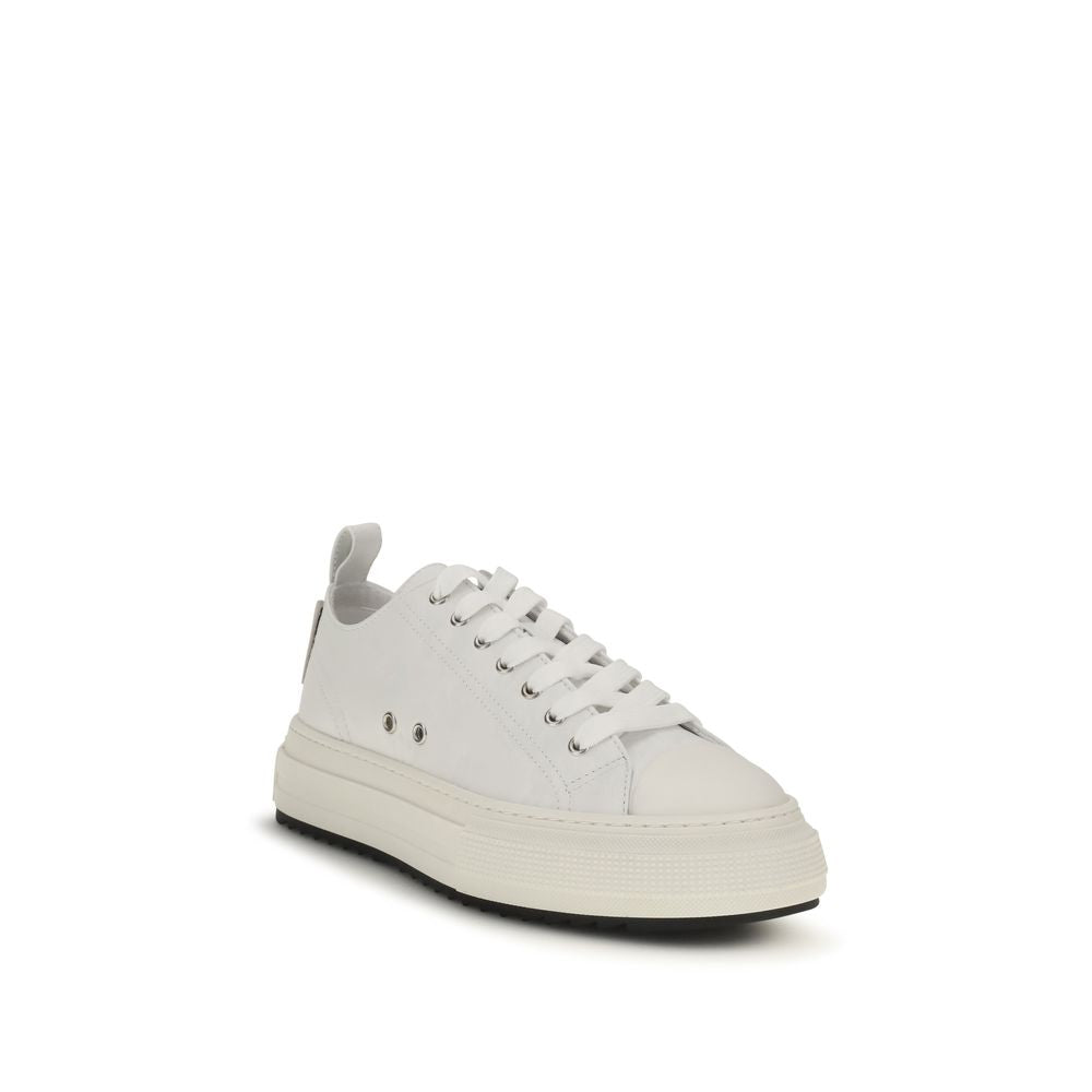 Dsquared² White Polyethylene Platform Sneakers for Men
