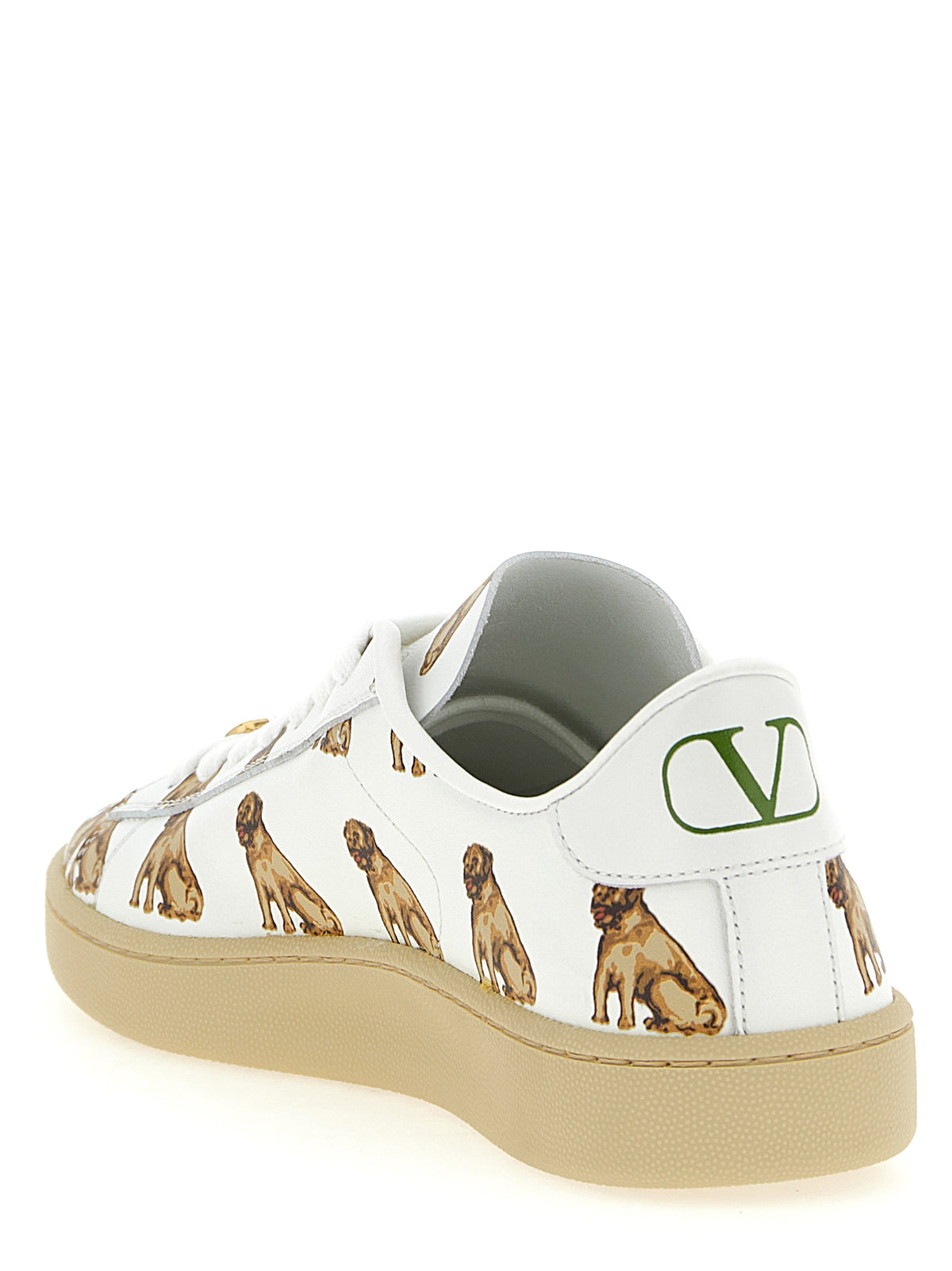 Valentino Garavani White Calfskin Low Top Sneakers for Women