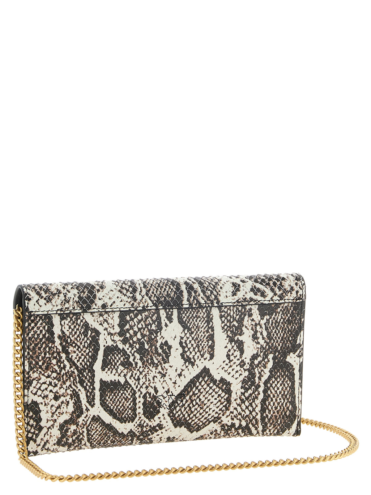 PINKO Beige Calfskin Clutch Bag for Women