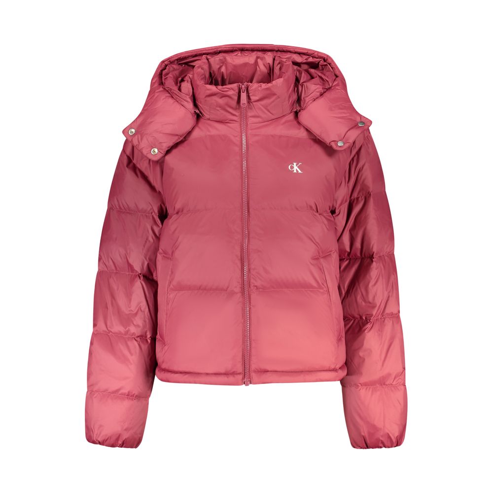 Calvin Klein Red Nylon Shell Jacket for Women