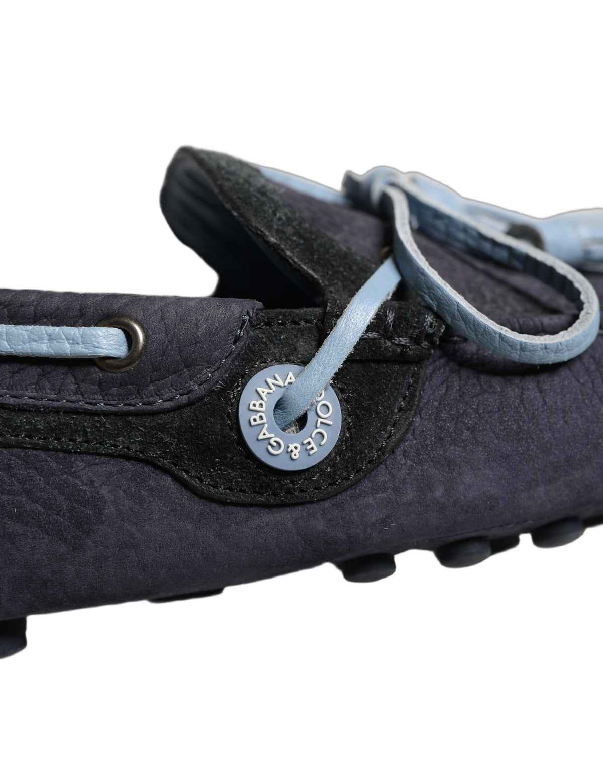 Dolce & Gabbana Navy Blue Suede Leather Tassel Loafers Shoes for Men