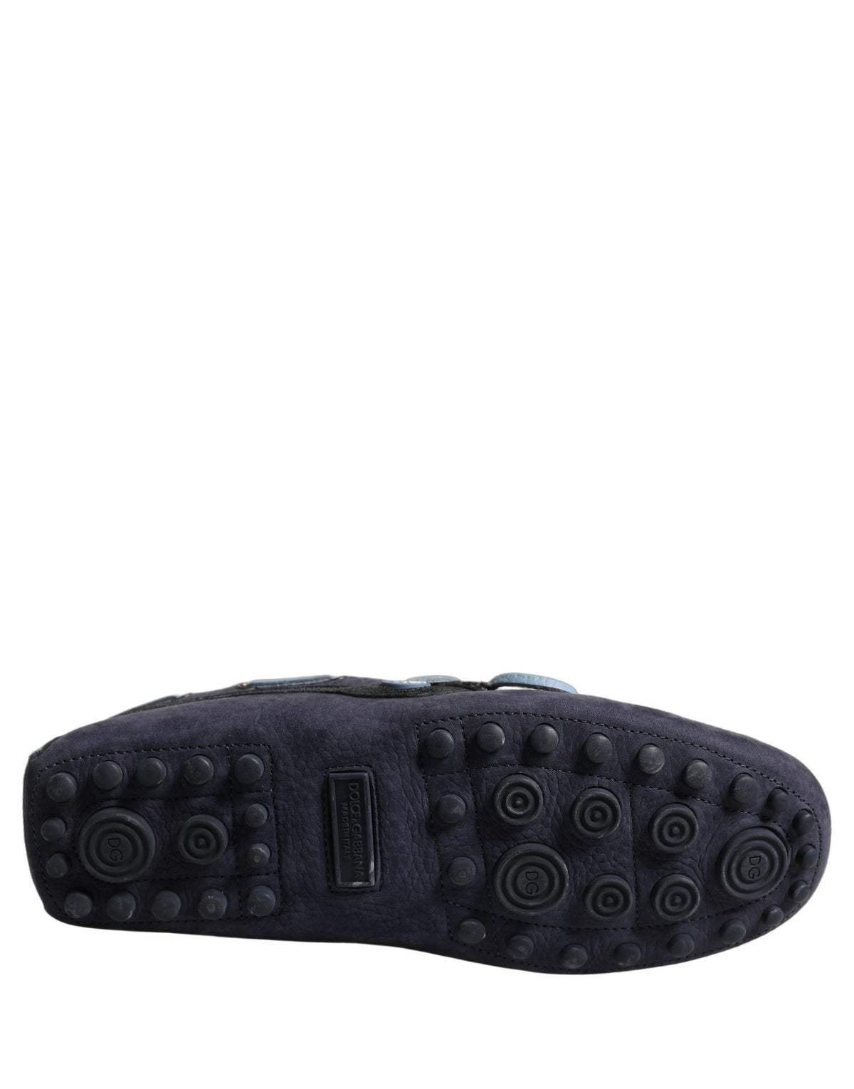 Dolce & Gabbana Navy Blue Suede Leather Tassel Loafers Shoes for Men