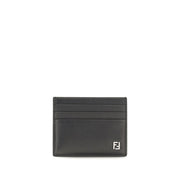 Fendi Black Calf Leather Bos Taurus Wallet for Men